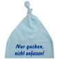 Preview: Babymütze mit Spruch - Nicht anfassen
