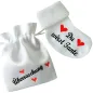 Preview: Babysocken mit Druck Tante - Onkel