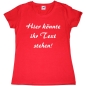 Preview: Damen T-Shirt mit Wunschtext