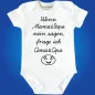 Preview: Baby‑Body mit Spruch „Wenn Mama und Papa nein sagen, frage ich Oma“