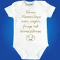 Preview: Babybody „Wenn Mama & Papa nein sagen, frage ich Uropa“