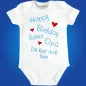 Preview: Baby‑Body „Happy Birthday liebe Tante“ mit Herz Motiv