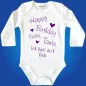 Preview: Baby-Body „Happy Birthday lieber Opa“ liebevoll gestaltet