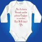 Preview: Babybody Patenfrage mit Herzmotiv