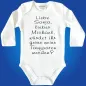 Preview: Baby-Body personalisierte Patenfrage mit Name
