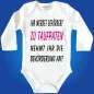 Preview: Baby-Body mit Druck Patentante werden