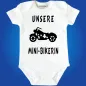 Preview: Babybody mit Supersportler und Mini‑Biker Text