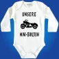 Preview: Babybody mit Supersportler und Mini‑Biker Text