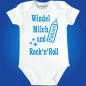 Preview: Babybody mit humorvollem Rock’n’Roll Design