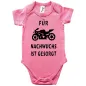 Preview: Baby‑Body mit Motorrad für Biker‑Eltern