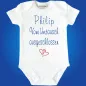 Preview: Babybody personalisiert mit Name und Herzmotiv