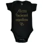 Preview: Babybody mit Wunschname und humorvollem Spruch
