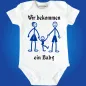 Preview: Baby-Body mit Druck Baby