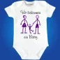 Preview: Baby‑Body mit personalisierbarem Schwangerschafts‑Spruch