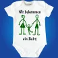 Preview: Baby-Body mit Druck Familie werden