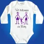 Preview: Babybody „Wir bekommen ein Baby“ mit witzigem Motiv