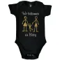 Preview: Baby‑Body mit Mama‑Papa‑Kind Strichmännchen
