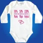 Preview: Baby-Body mit Druck Mama und Papa