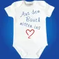 Preview: Baby‑Body mit Herzsymbol zur Geburt