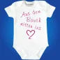 Preview: Babybody liebevoller Spruch für Neugeborene