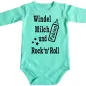 Preview: Baby‑Body mit personalisiertem Rock’n’Roll Text