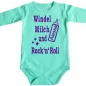 Preview: Lustiger Baby‑Body mit Rock’n’Roll Text