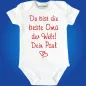 Preview: Baby‑Body „Bester Onkel der Welt“ personalisiert