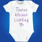 Preview: Babybody „Opas kleiner Liebling“ mit Doppelherz Grafik