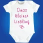 Preview: Babybody „Opas kleiner Liebling“ mit süßem Herzdesign