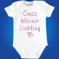 Preview: Baby‑Body „Omas kleiner Liebling“ liebevoll gestaltet