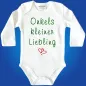 Preview: Babybody „Uromas kleiner Liebling“ mit Herzmotiv