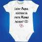 Preview: Babybody „Papa, willst du uns heiraten“ mit Herzchen Grafik