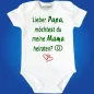 Preview: Babybody mit  Heiratsantrag zur Hochzeit