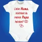Preview: Babybody mit romantischer Grafik und Heiratsantrag vom Kind