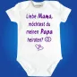 Preview: Babybody mit süßem Familien‑Heiratsantrag