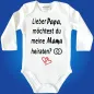 Preview: Baby-Body mit Druck Heiratsantrag