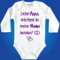 Preview: Baby-Body mit Aufdruck Hochzeitsantrag