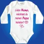 Preview: Baby‑Body mit Hochzeitsringen und liebevollem Text