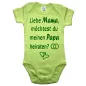 Preview: Baby-Body mit Druck Hochzeitsantrag