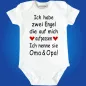 Preview: Babybody Engel Spruch mit Wunschperson