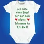 Preview: Babybody Engel Motiv personalisiert