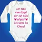 Preview: Baby‑Body mit Text „Ich nenne ihn Oma“ oder „Ich nenne ihn Opa“