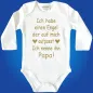 Preview: Babybody mit Druck Engel Text Wunschperson