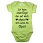 Preview: Personalisierter Babybody mit Engel‑Spruch und Familienbezeichnung