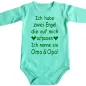 Preview: Babybody mit Druck „Ich habe zwei Engel“