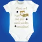 Preview: Baby‑Body mit witzigem Aufdruck für schlaflose Eltern