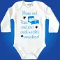 Preview: Baby‑Body mit witzigem Aufdruck für schlaflose Eltern