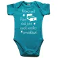 Preview: Bedruckter Baby‑Body mit lustigem Mama‑Papa‑Spruch