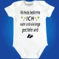 Preview: Baby‑Body mit Spruch „Ab heute bestimme ICH wann und wie lange geschlafen wird“