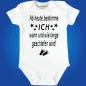 Preview: Babybody mit humorvollem Nacht‑Motiv für Eltern